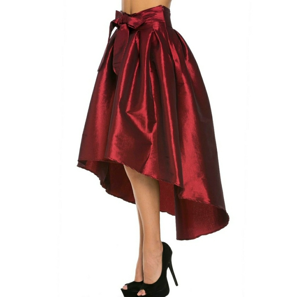 Haute Monde Hi Lo Bow Skirt - Picture 5 of 5